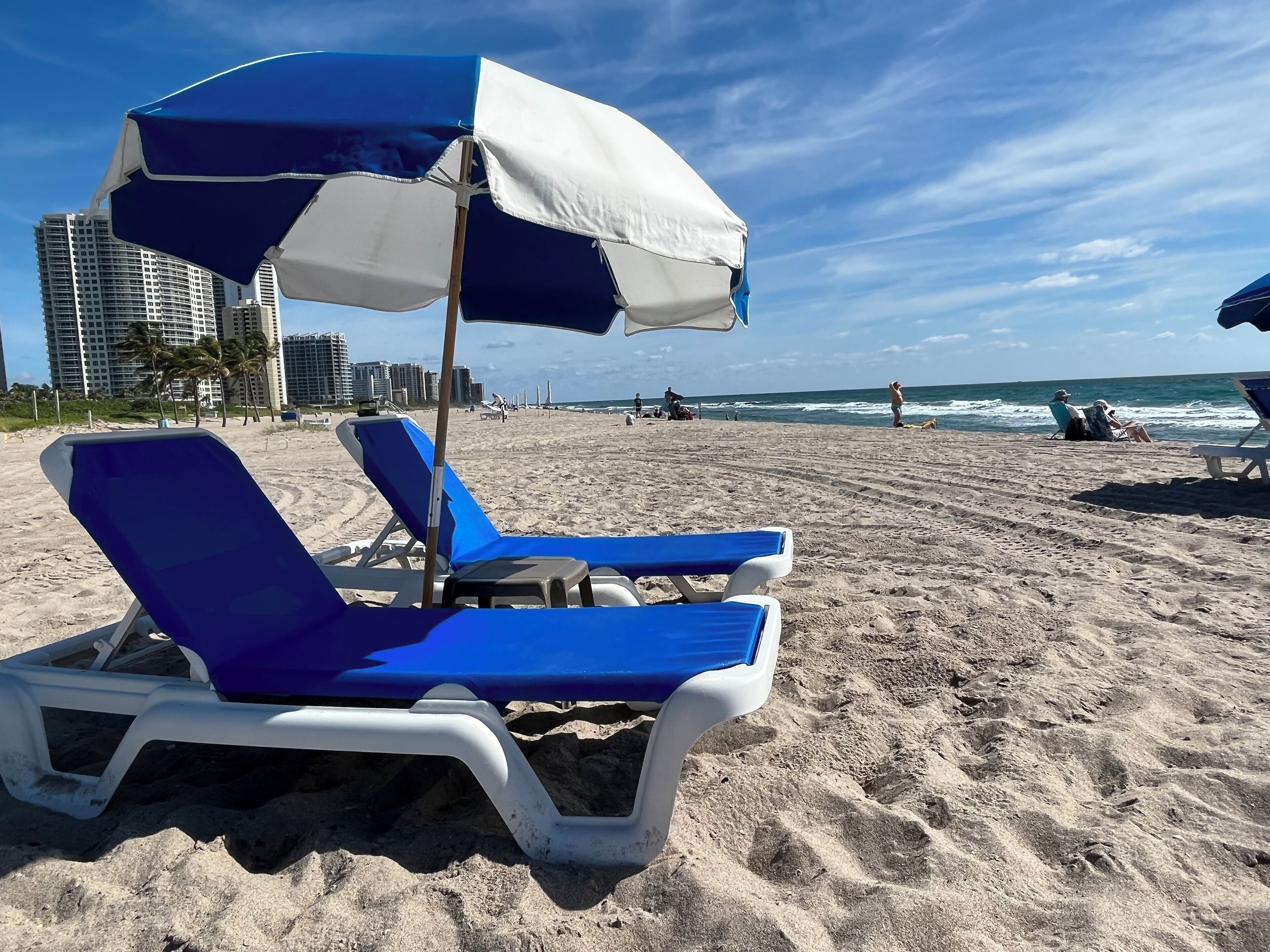 Private beach, white sand, beach cabanas, sun loungers