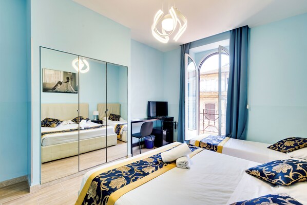Premium bedding, pillow-top beds, minibar, in-room safe