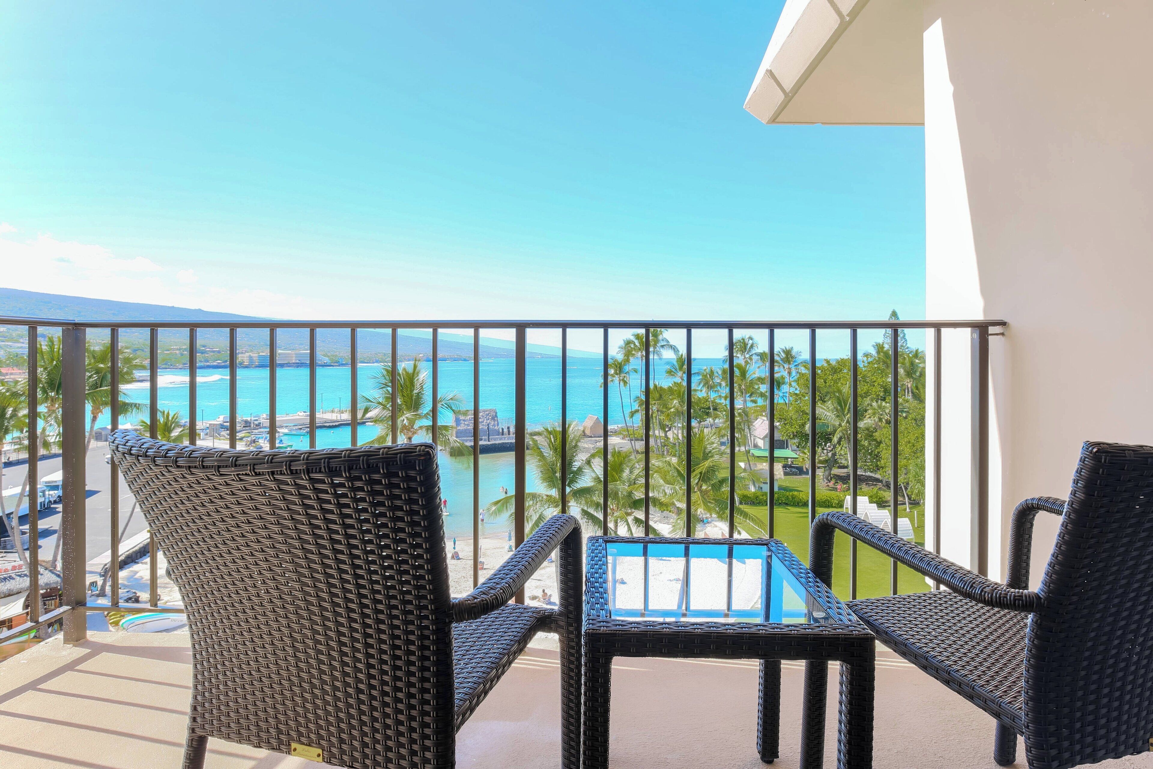 suite, 1 bedroom, balcony, oceanfront | 1 bedroom, in-room safe, desk, iron/ironing board