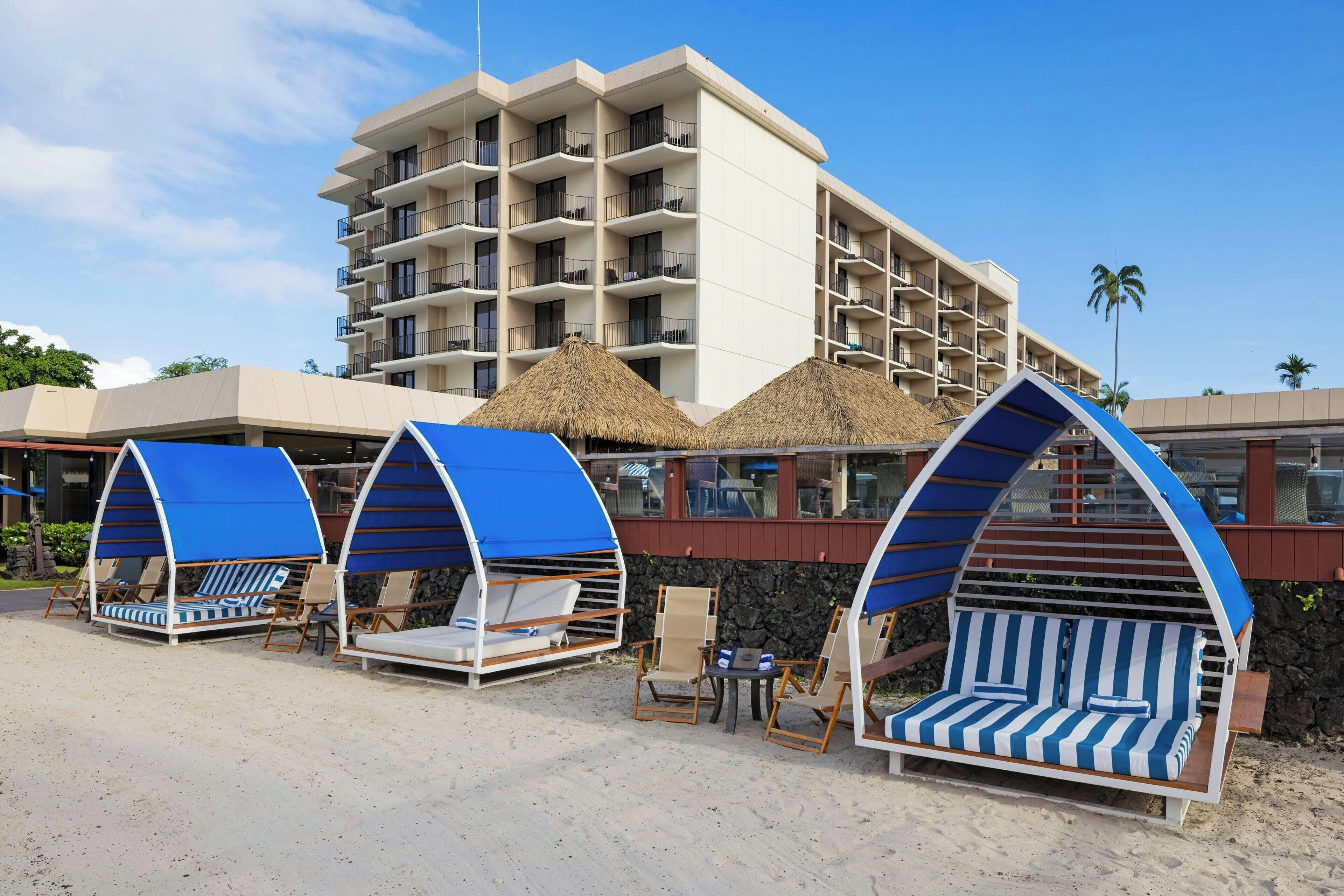 On the beach, beach towels, beach massages, rowing