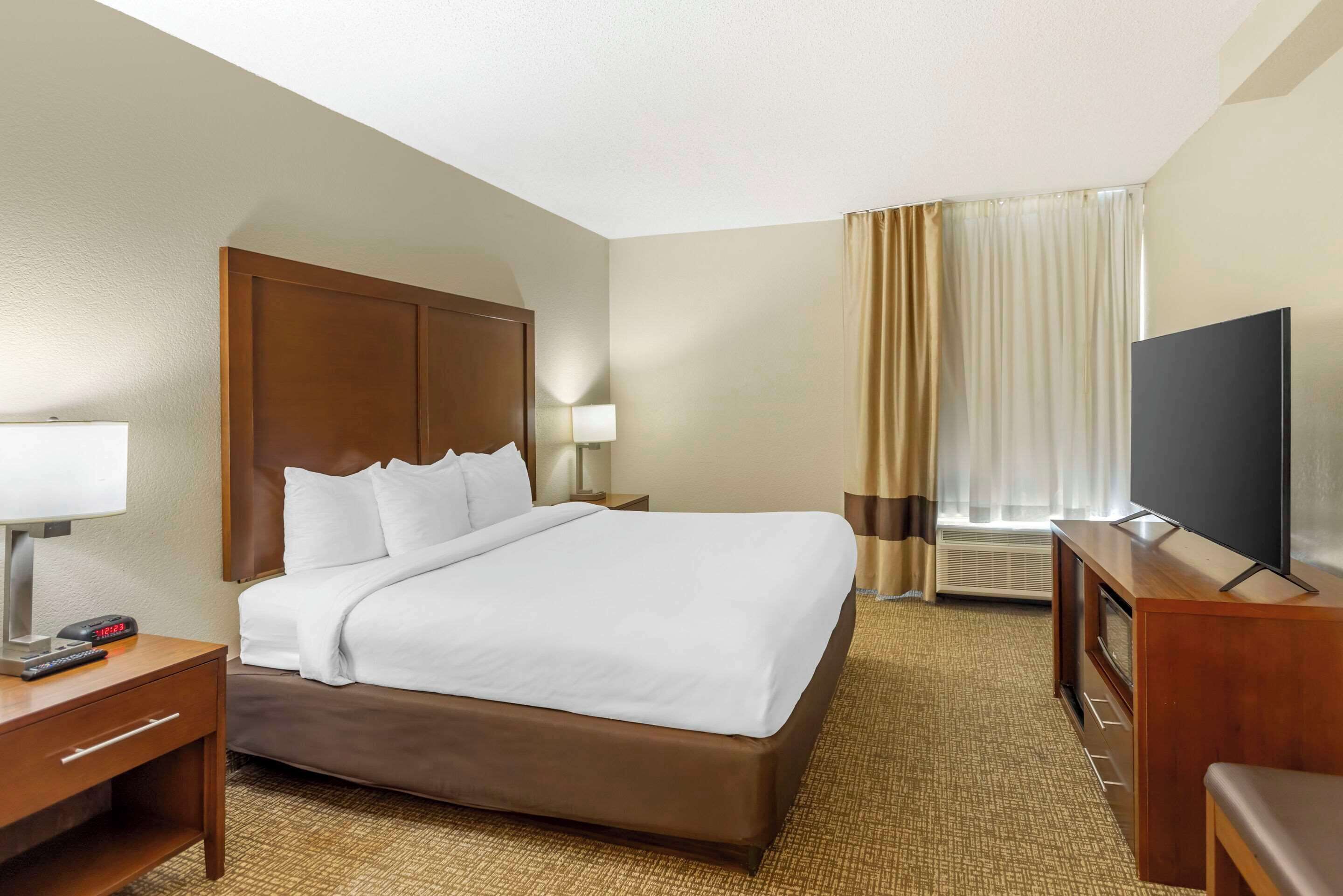 suite, 1 king bed with sofa bed, non smoking | premium bedding, down duvets, pillow-top beds, iron/ironing board