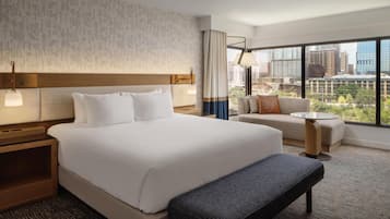 Room, 1 King Bed, Lake View, Corner | Premium bedding, in-room safe, desk, blackout drapes