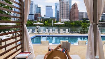 Outdoor pool, open 9:00 AM to 10:00 PM, cabanas (surcharge)