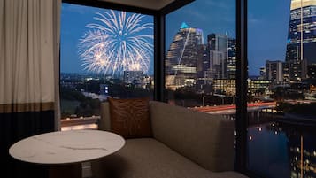 Room, 1 King Bed, Lake View, Corner | Premium bedding, in-room safe, desk, blackout drapes