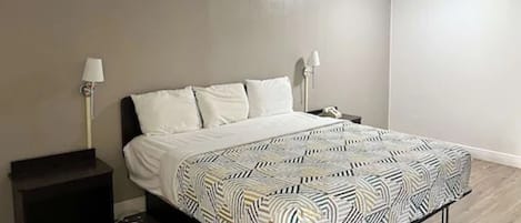 Free WiFi, bed sheets