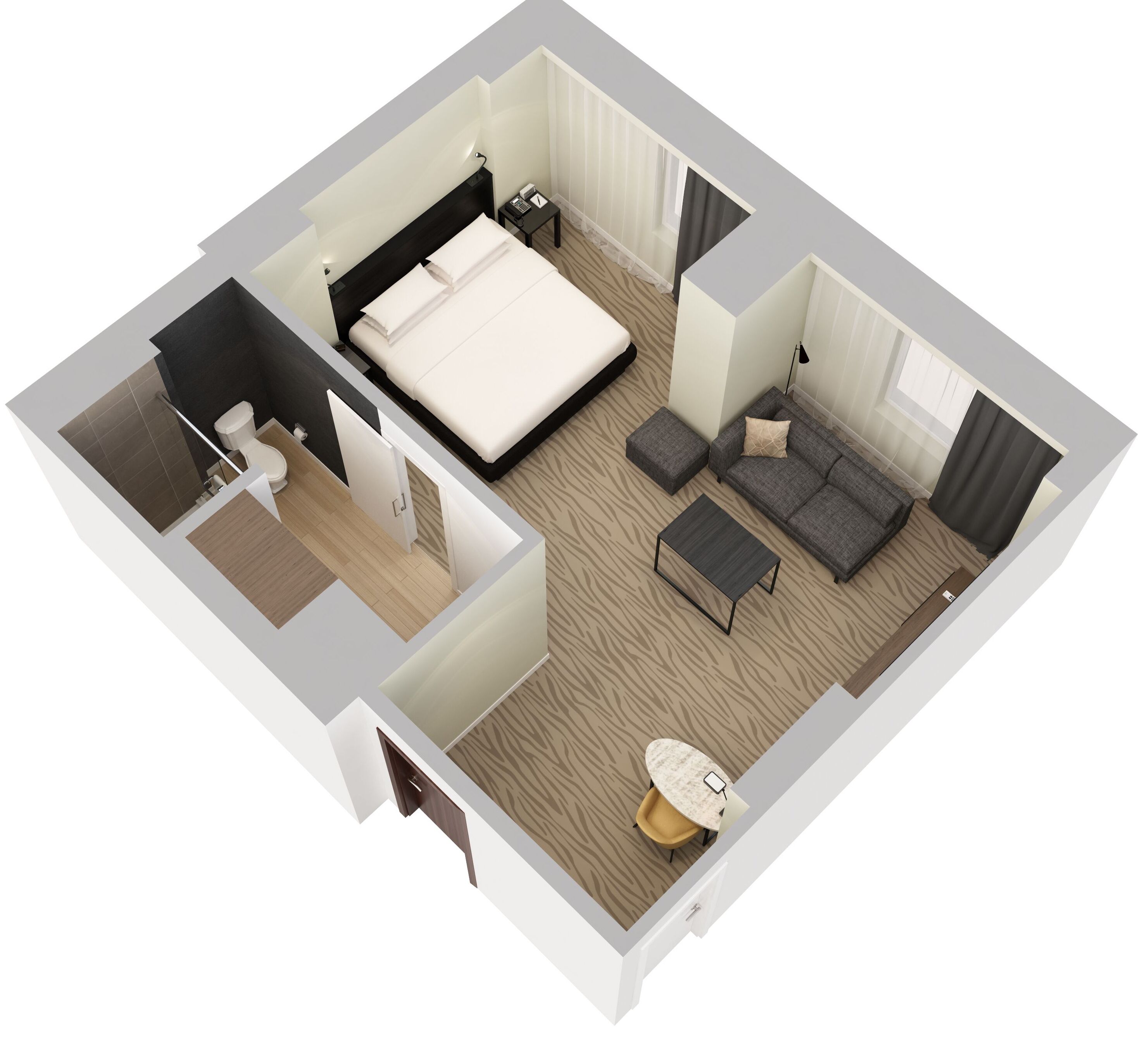 room, 1 king bed with sofa bed (high floor) | premium bedding, in-room safe, desk, laptop workspace