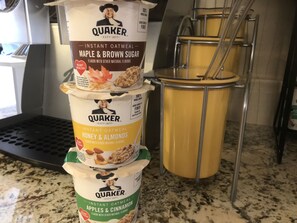 Free daily on-the-go breakfast 