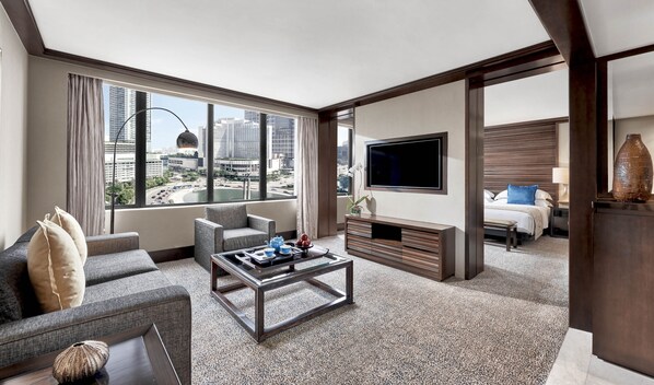 Literie de qualité supérieure, couette en duvet d'oie, minibar