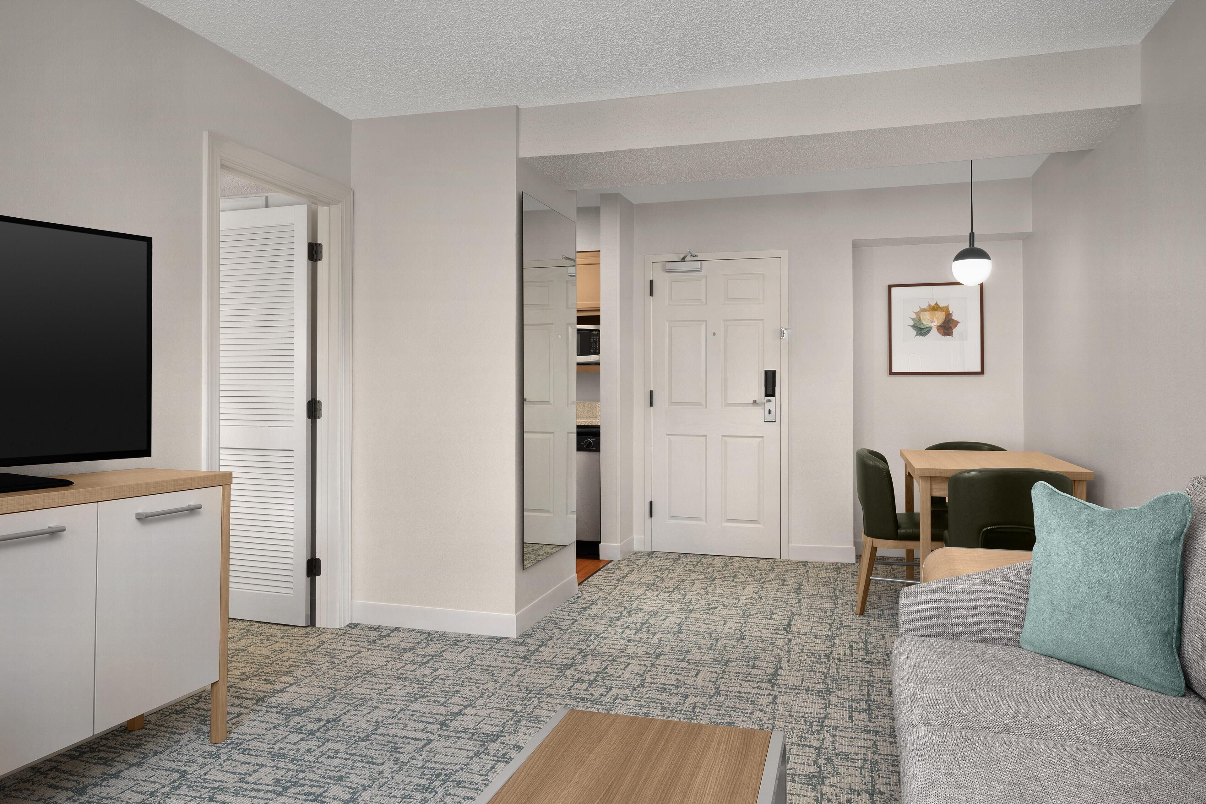 42-inch LCD TV with premium channels, TV, pay movies