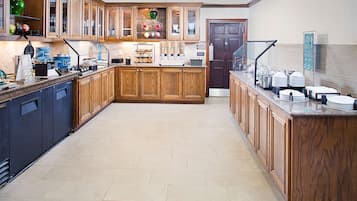 Free daily buffet breakfast