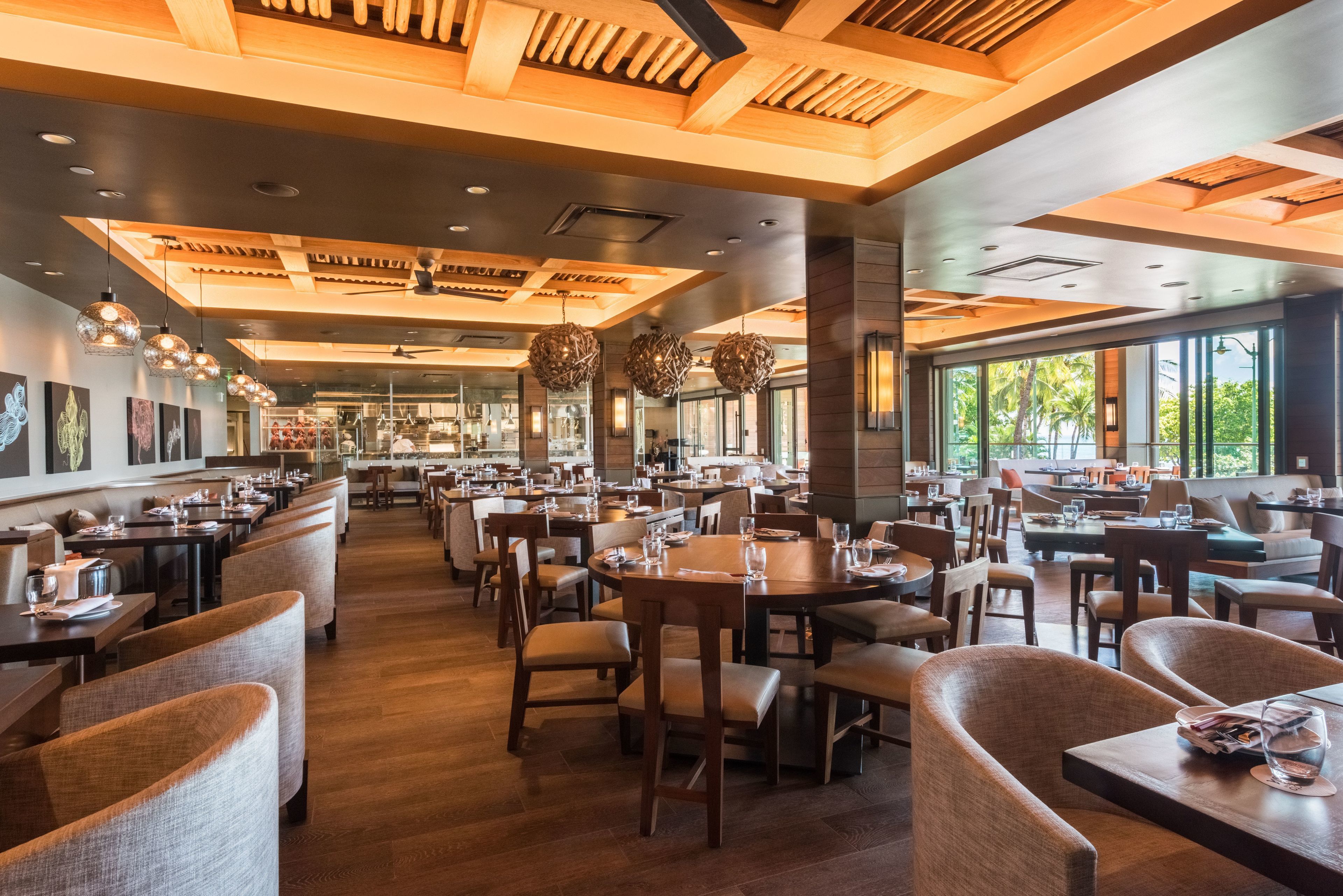 5 Restaurants, Frühstück, Mittagessen, Abendessen, amerikanische Küche