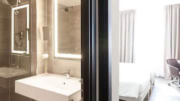 Down duvets, minibar, in-room safe, desk