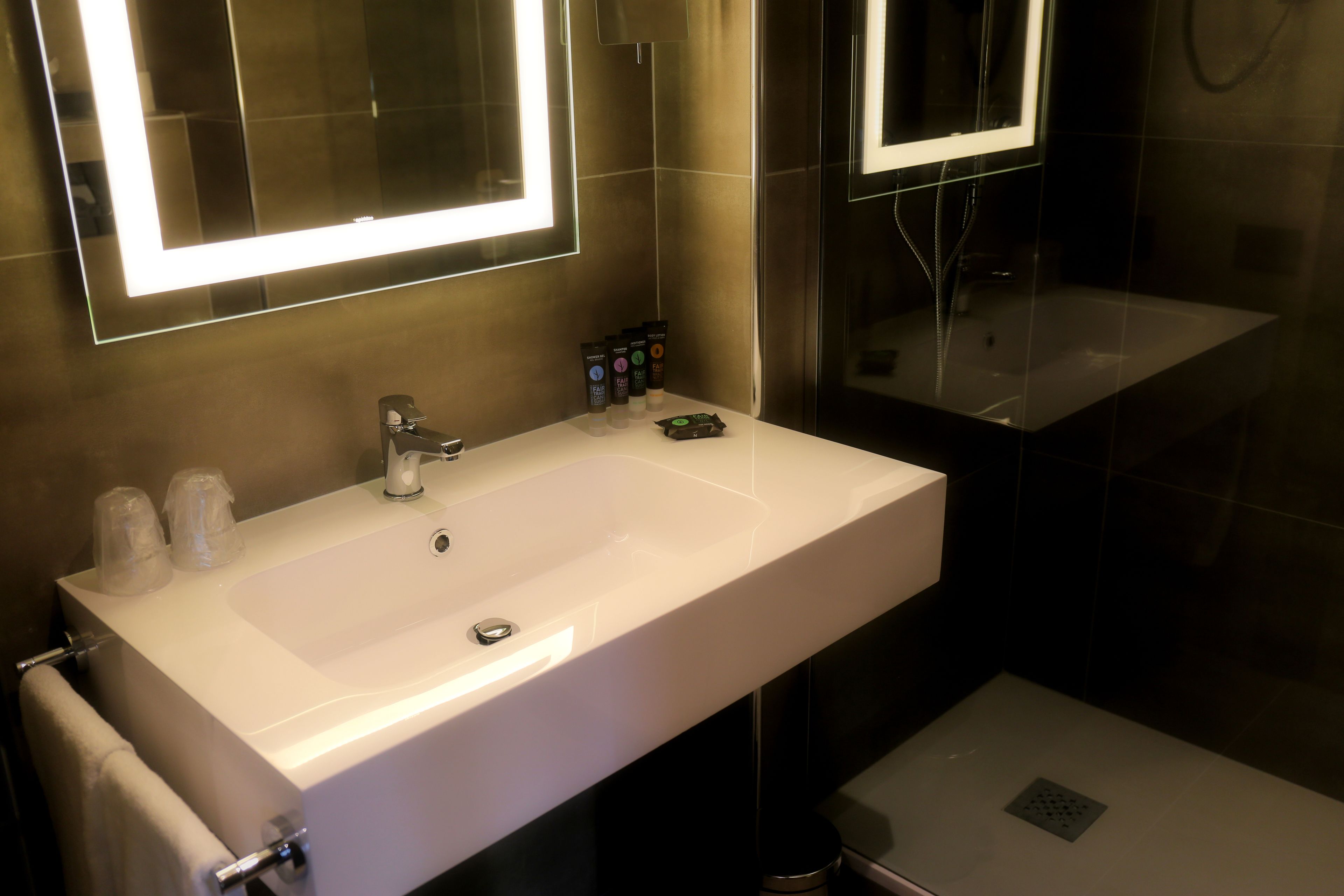 superior room, 2 single beds | bathroom | shower, eco-friendly toiletries, hair dryer, bidet