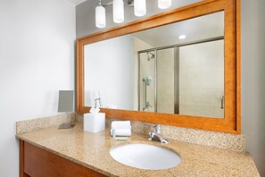 デザイナーバスアメニティ、ヘアドライヤー、タオル