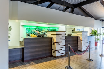Reception area at Pagoda Hotel