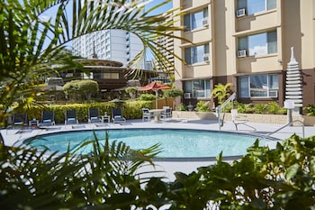 Property grounds at Pagoda Hotel