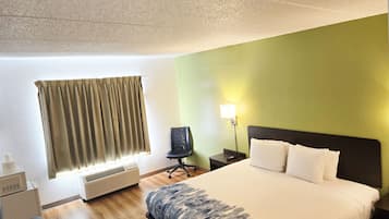 Pillow-top beds, blackout curtains, WiFi, bed sheets