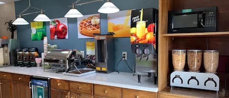 Free daily on-the-go breakfast