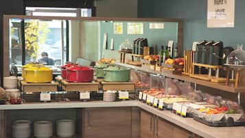 Daily buffet breakfast (EUR 17 per person)