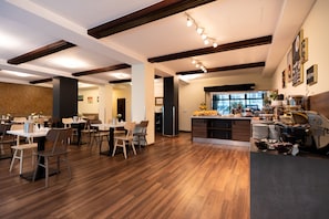 Daily buffet breakfast (EUR 17 per person)