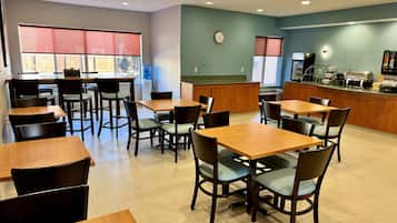 Free daily self-service breakfast