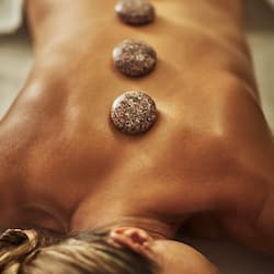Steam room, body treatments, aromatherapy, hot stone massages