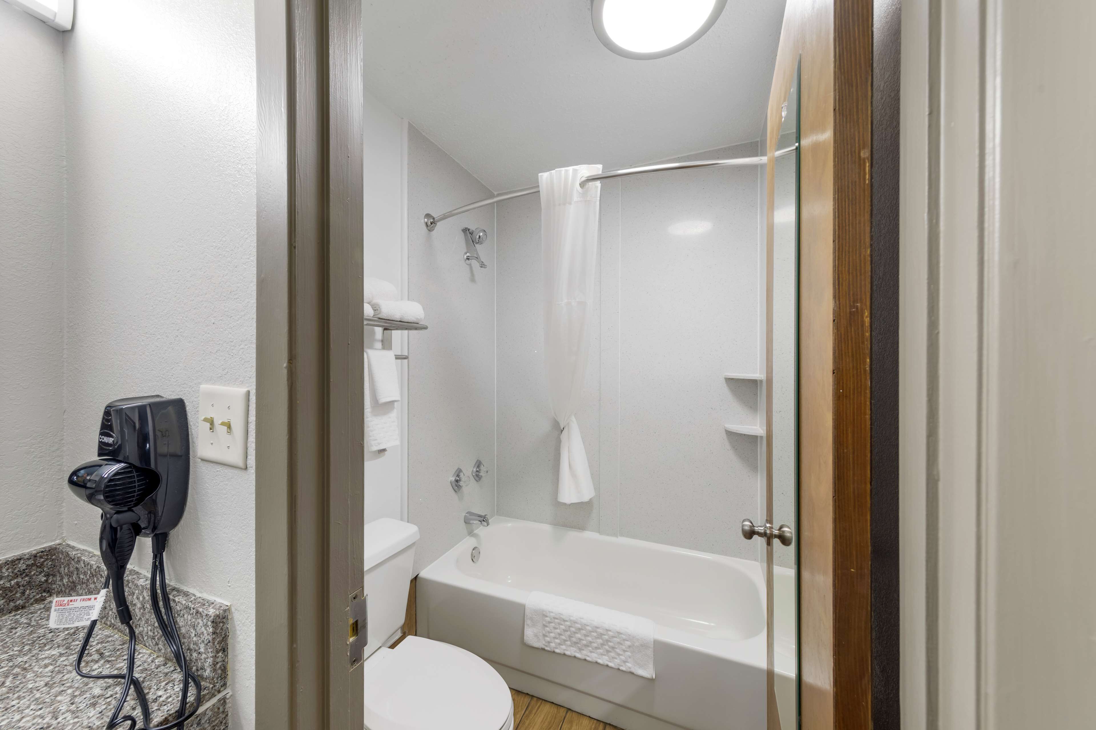 free toiletries, hair dryer, towels, soap