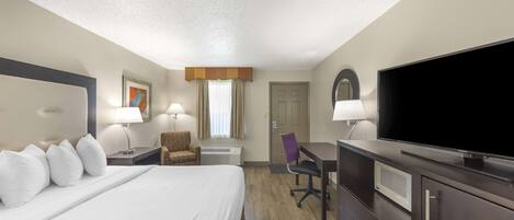 Pillow-top beds, in-room safe, desk, laptop workspace