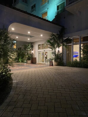 Front of property - evening/night