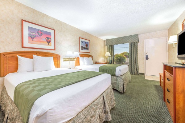 Room, 2 Double Beds, Non Smoking | Premium bedding, desk, laptop workspace, blackout drapes