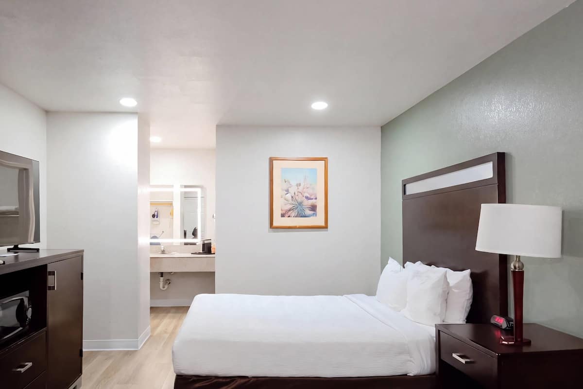 Room, 1 Queen Bed, Non Smoking | Premium bedding, pillowtop beds, desk, laptop workspace