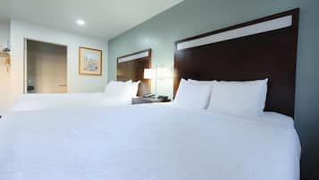 Room, 2 Queen Beds, Accessible, Non Smoking | Premium bedding, pillowtop beds, desk, laptop workspace