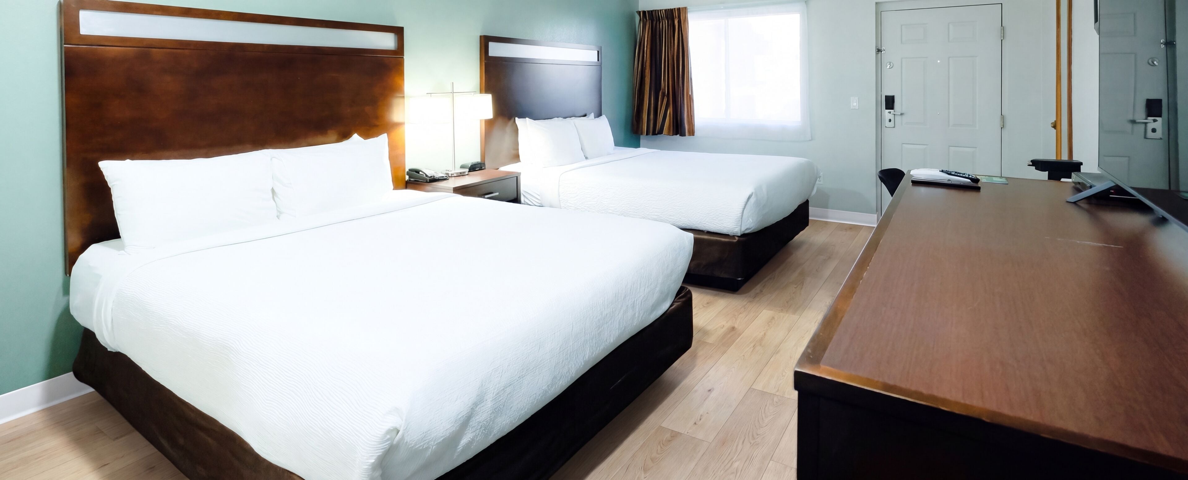 Room, 2 Queen Beds, Non Smoking | Premium bedding, pillow-top beds, desk, laptop workspace