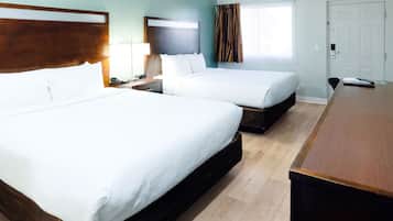 Room, 2 Queen Beds, Non Smoking | Premium bedding, pillow-top beds, desk, laptop workspace