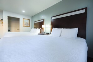 Standard Room, 2 Queen Beds, Non Smoking (Transfer Tub) | Pillowtop beds, desk, laptop workspace, iron/ironing board