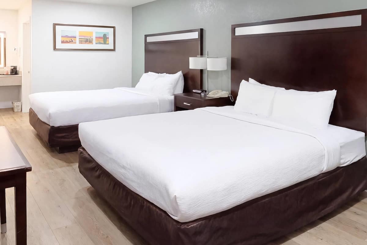 Room, 2 Queen Beds, Non Smoking | Premium bedding, pillowtop beds, desk, laptop workspace