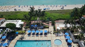 Standard Room, 2 Double Beds, Oceanfront | View from room