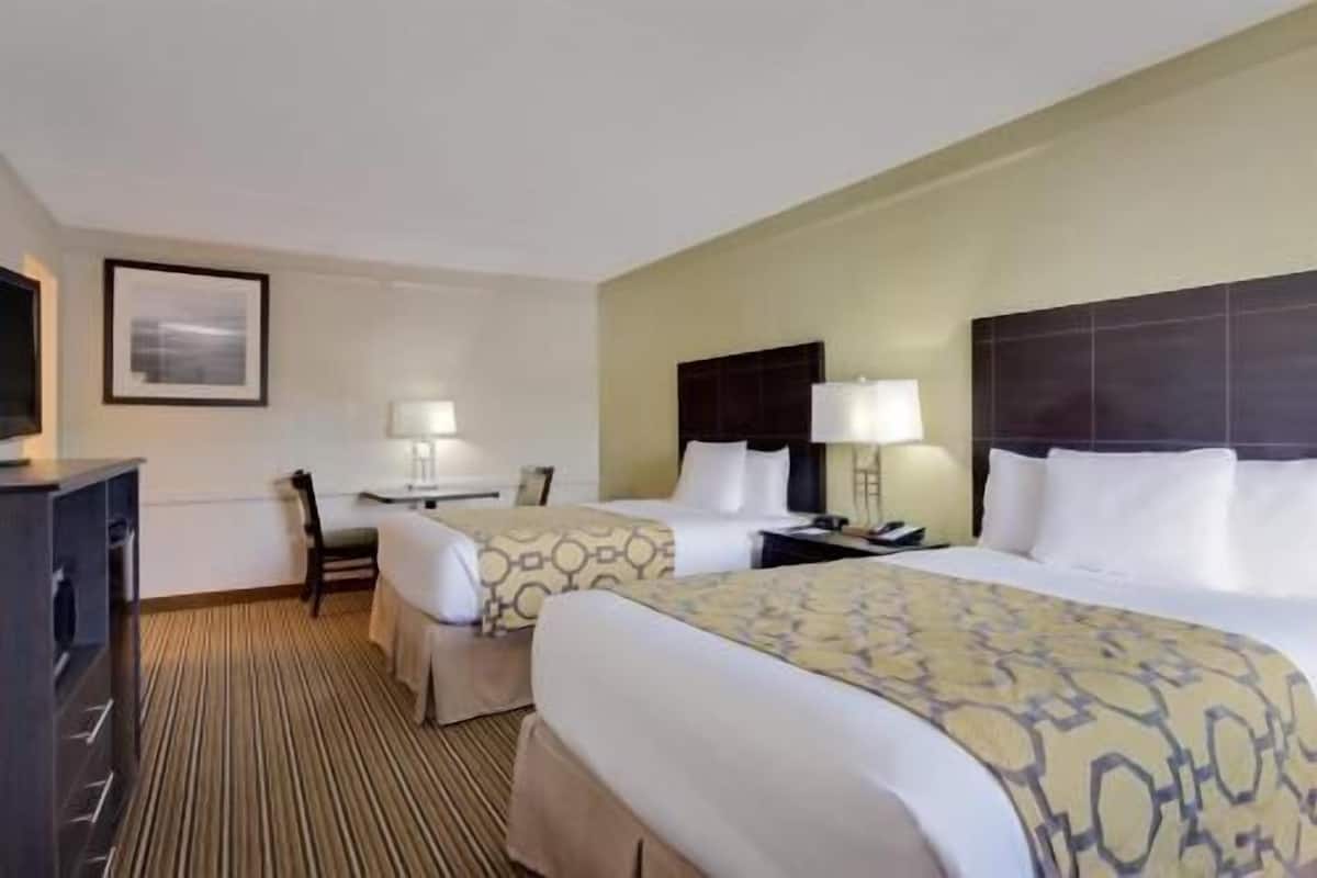 Premium bedding, down comforters, pillowtop beds, blackout drapes