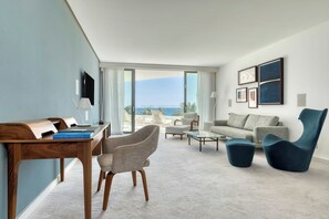 Panoramic Suite, 1 Bedroom, Non Smoking (Junior Suite) | Living room | LED TV, pay movies - Parklane, a Luxury Collection Resort & Spa, Limassol (Limassol)