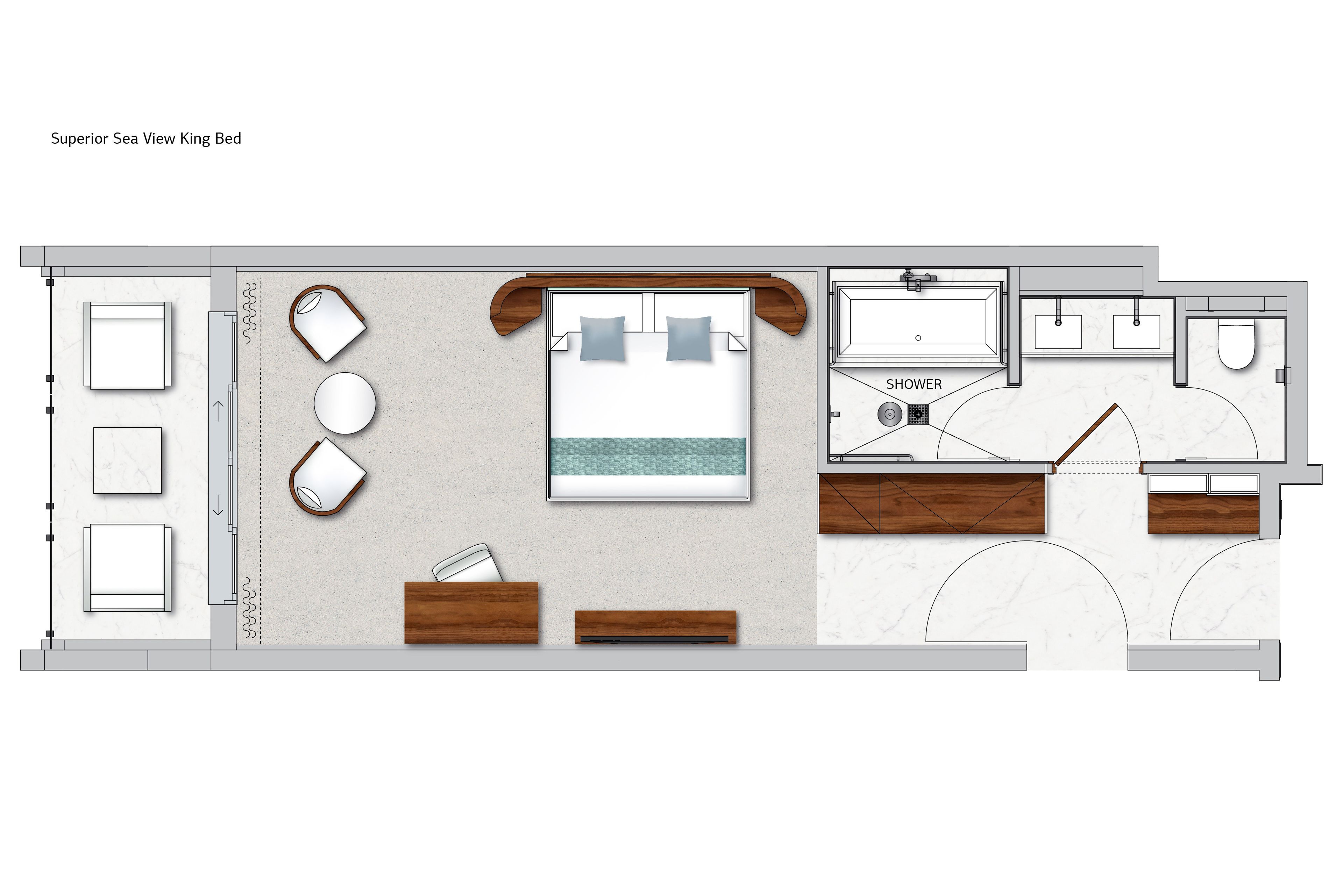 Premium bedding, minibar, in-room safe, desk