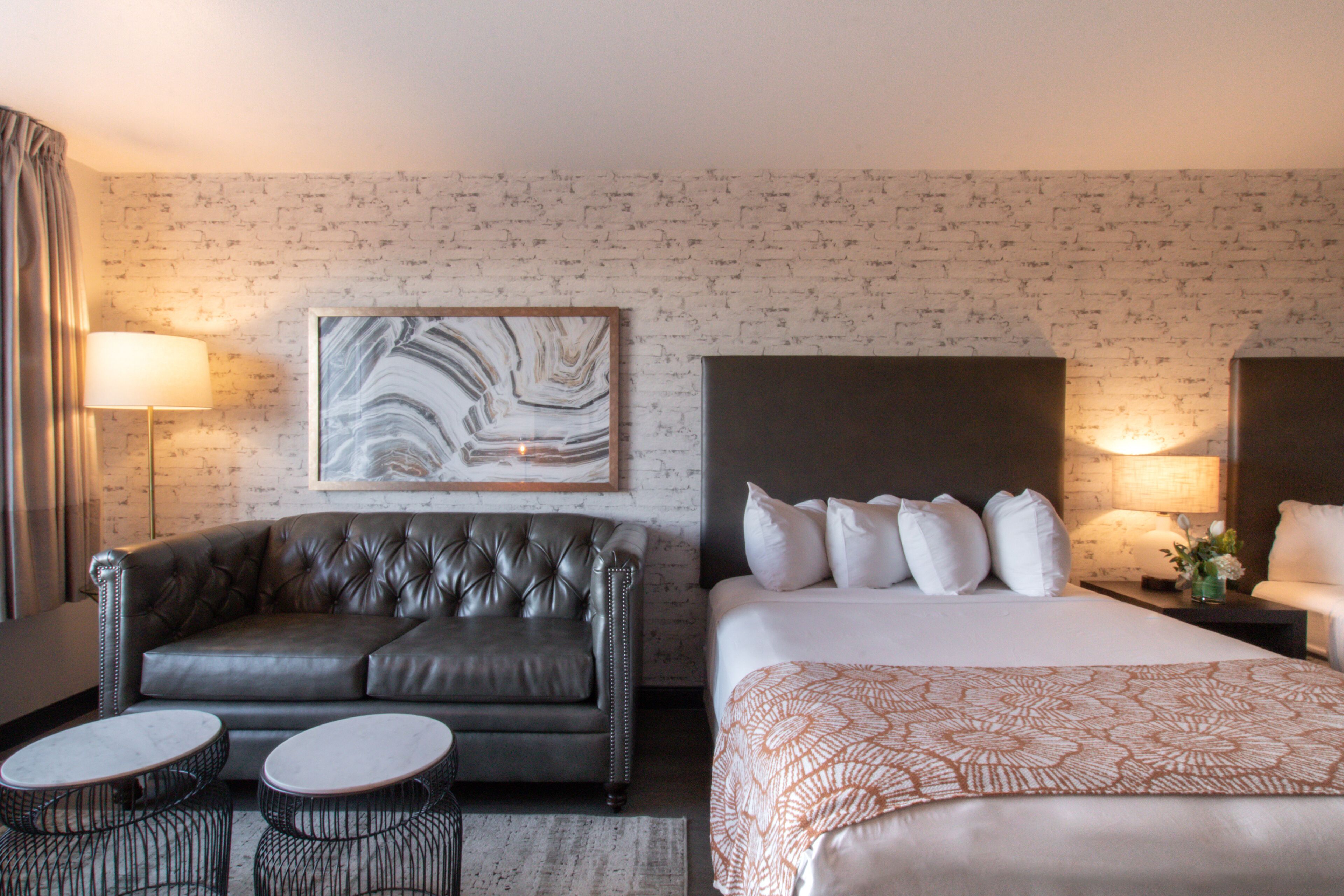 2 queen suite | premium bedding, blackout curtains, iron/ironing board