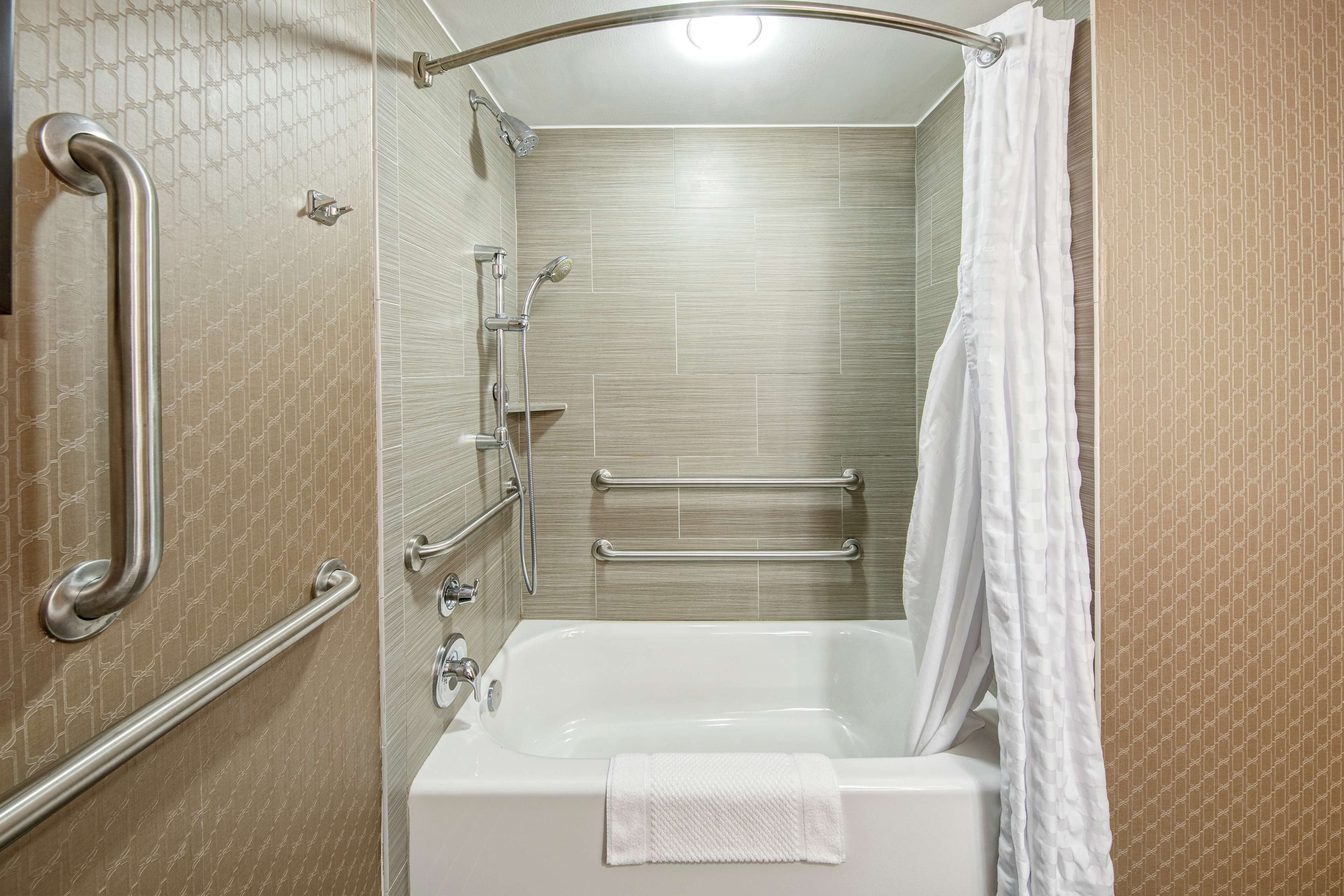 free toiletries, hair dryer, towels, soap