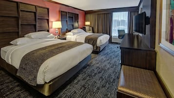 Pillowtop beds, in-room safe, soundproofing, iron/ironing board