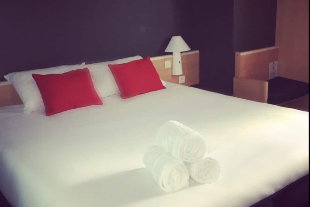 premium bedding, desk, soundproofing, iron/ironing board