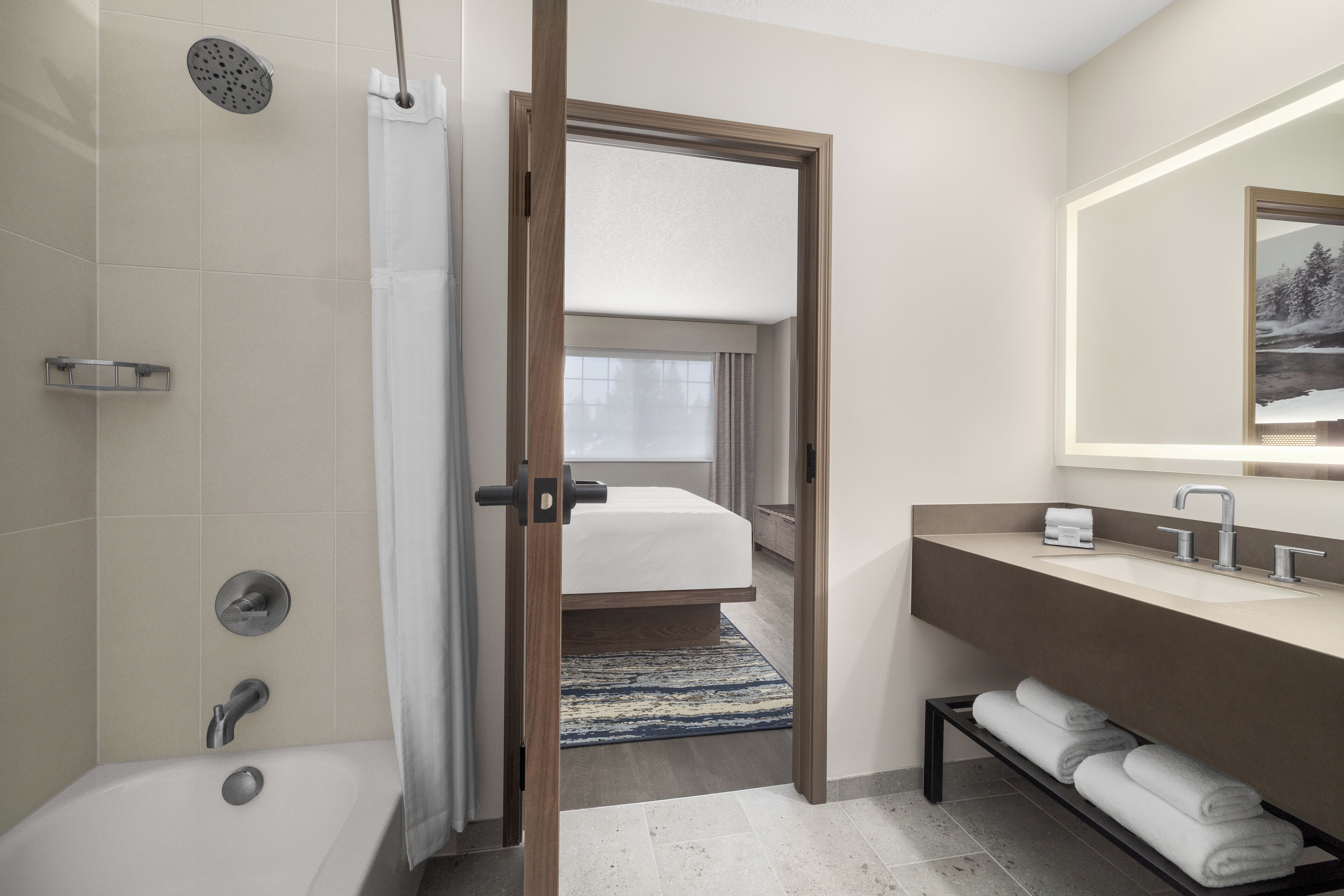 junior suite, multiple beds | bathroom | free toiletries, hair dryer, towels, soap
