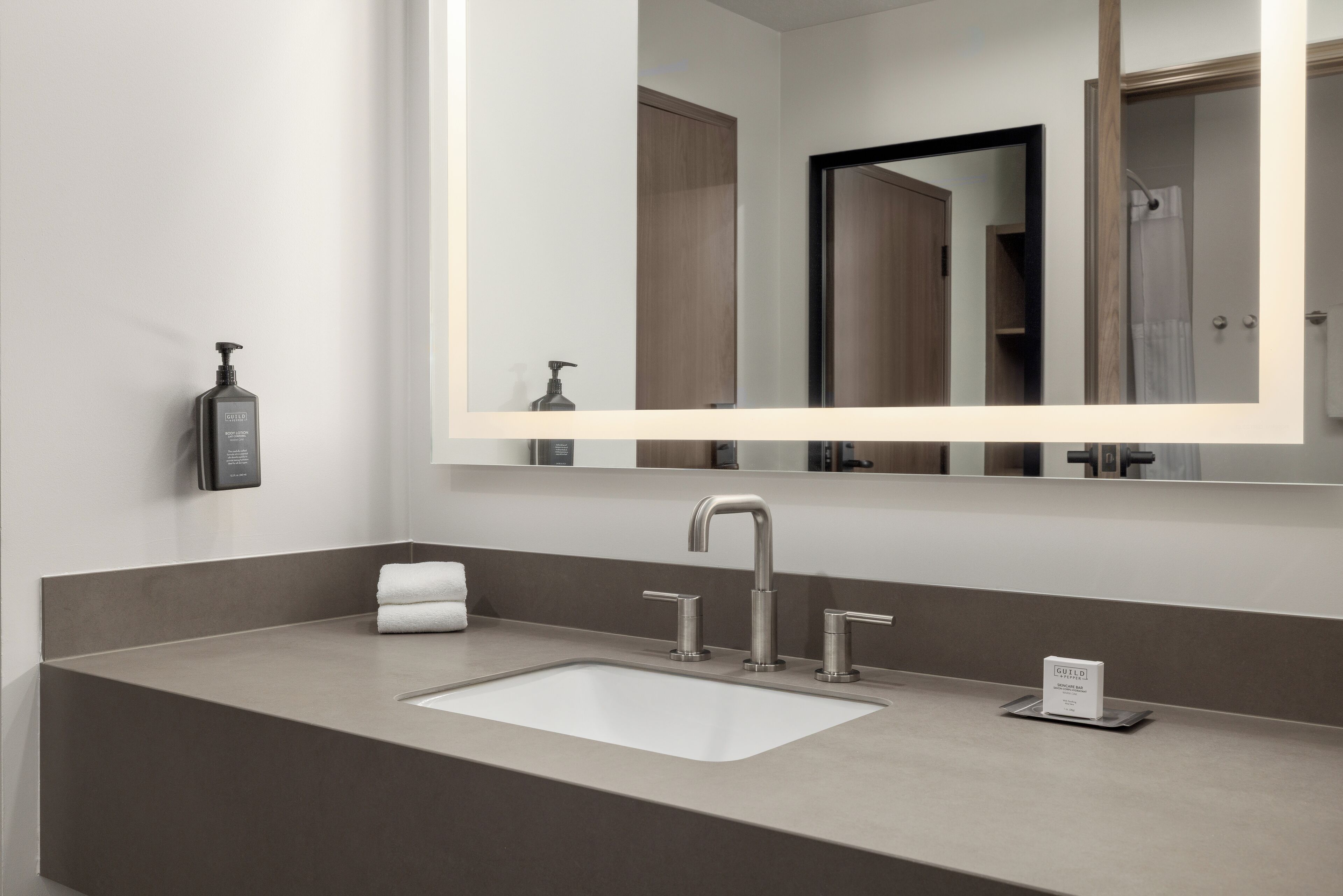 free toiletries, hair dryer, towels, soap