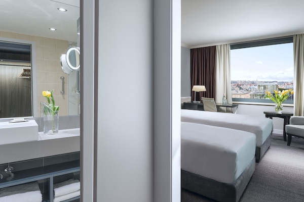 Free toiletries, hair dryer, towels