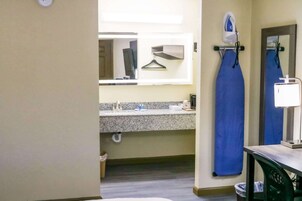 Desk, free WiFi, bed sheets