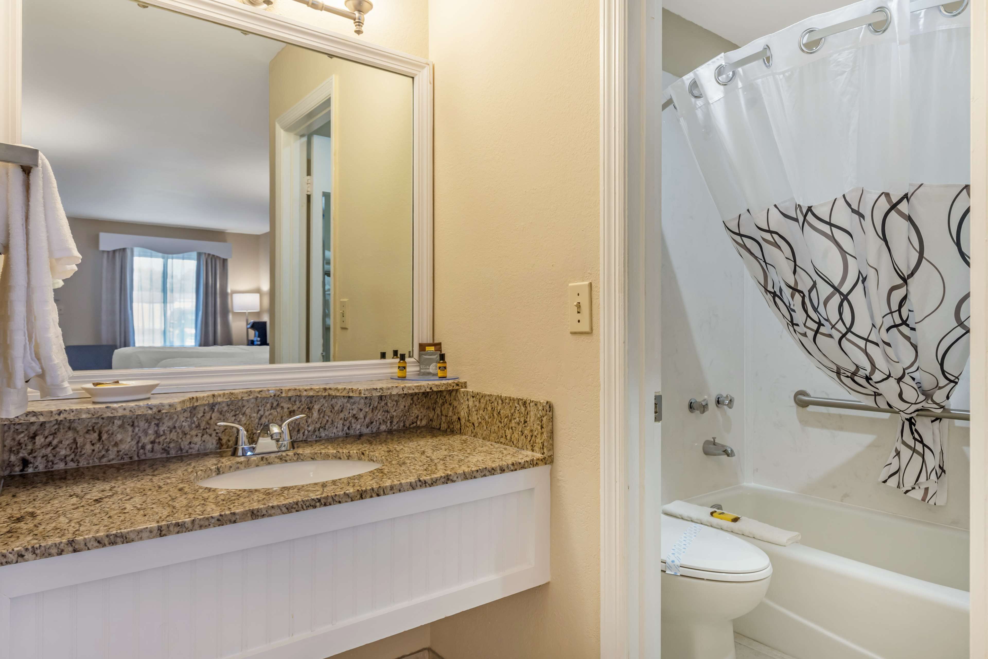 free toiletries, hair dryer, towels, soap