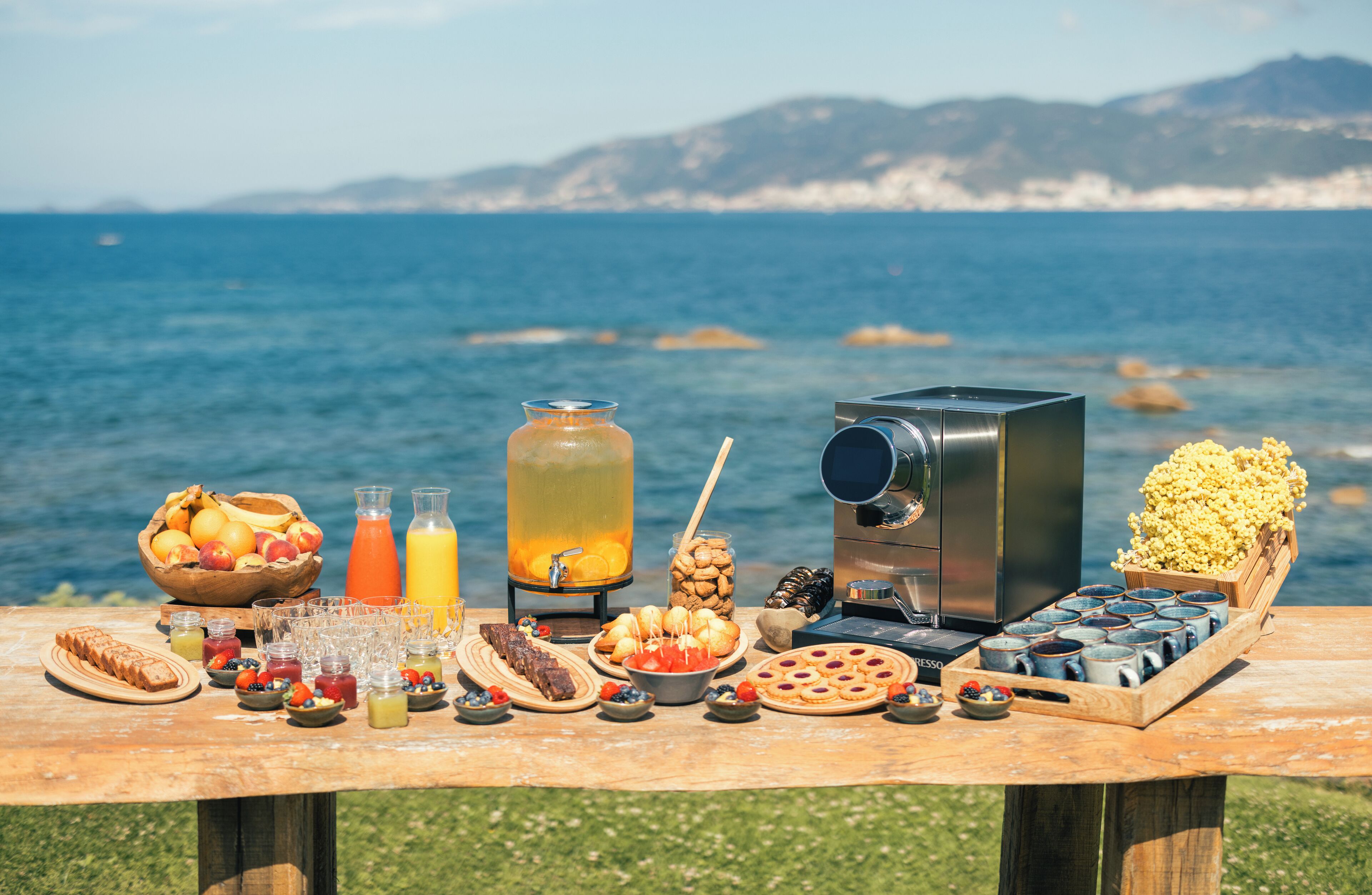 outdoor banquet area